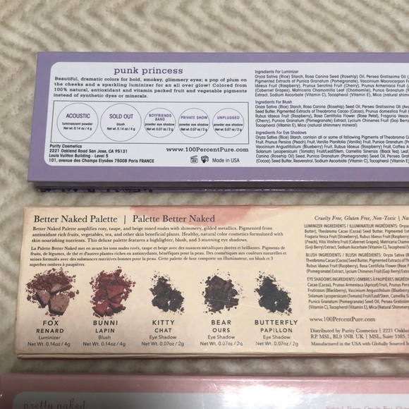 100% Pure eyeshadow palette collection $10 each - Picture 2 of 8